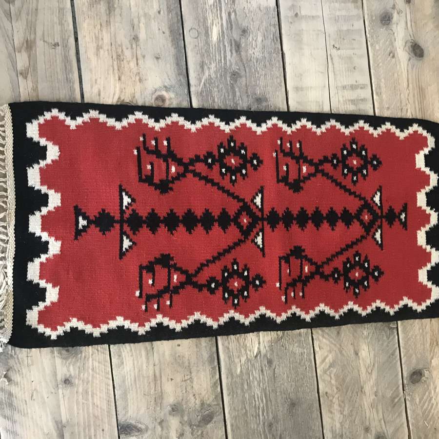 Flat weave tribal rug