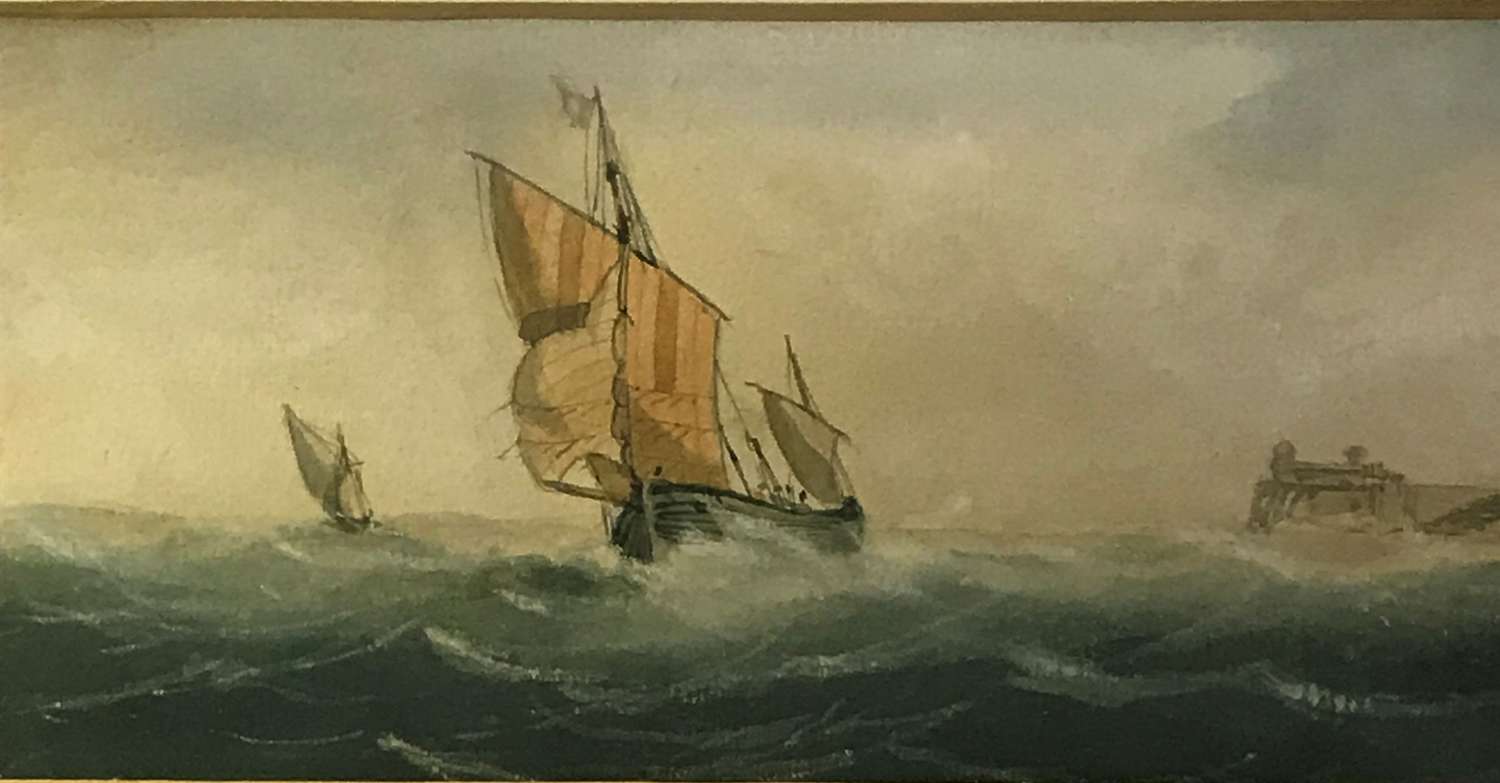 A pair of 19th century marine watercolours by H Heery