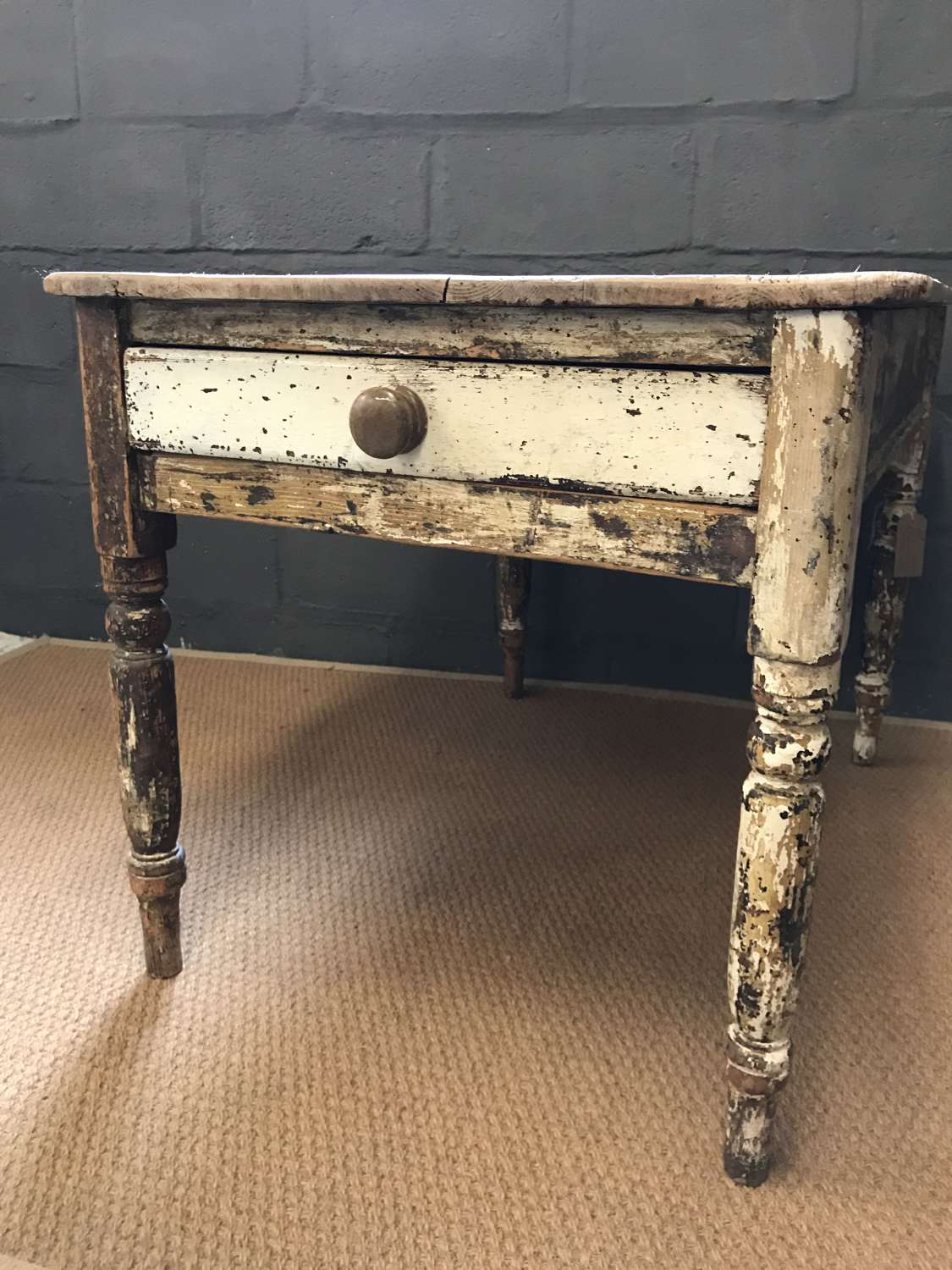 Victorian Kitchen Table with original paint finishes