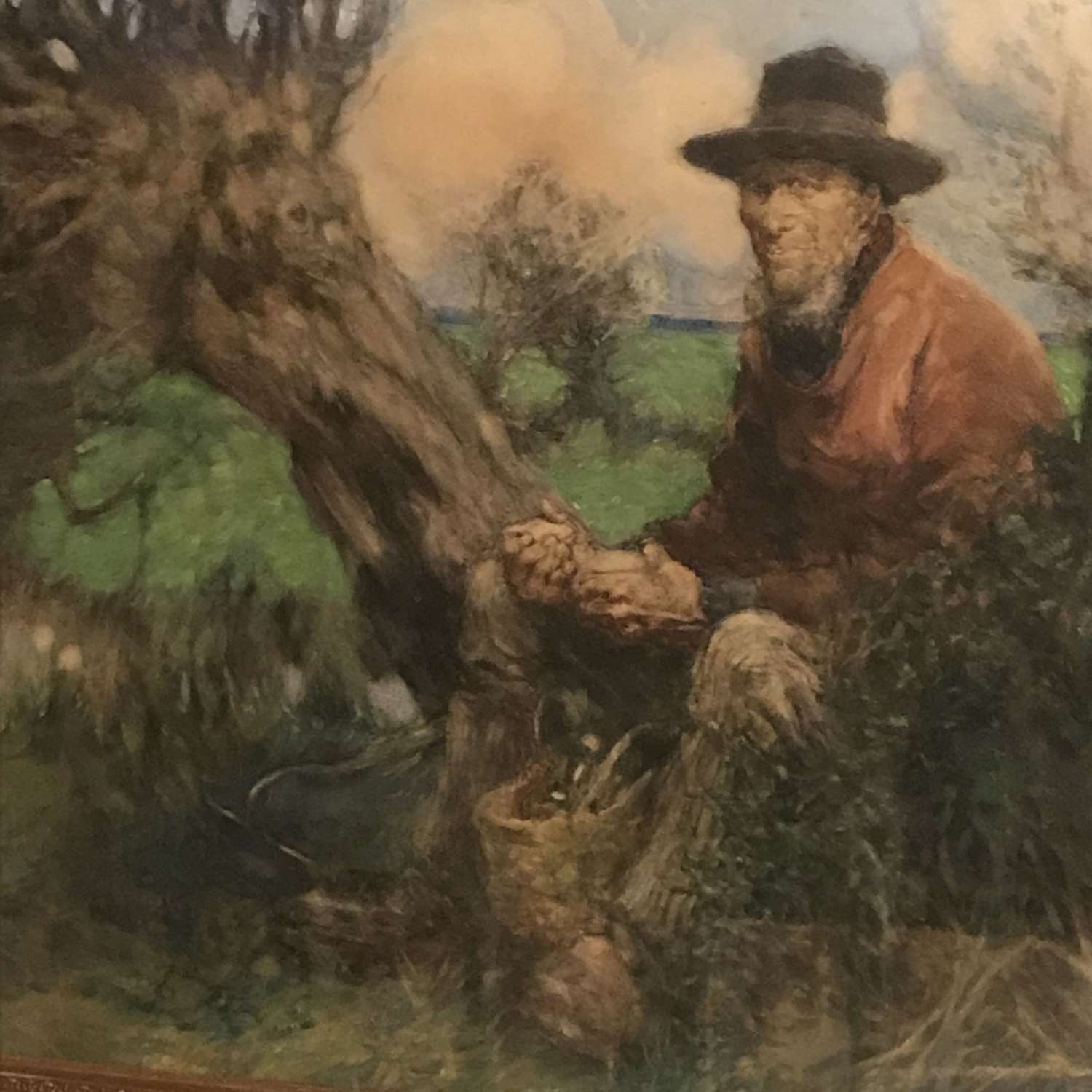 Portrait of a Farm Labourer circa 1900