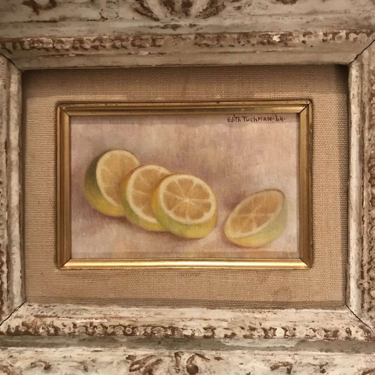 Still life painting of Lemons by Edith Tuchman