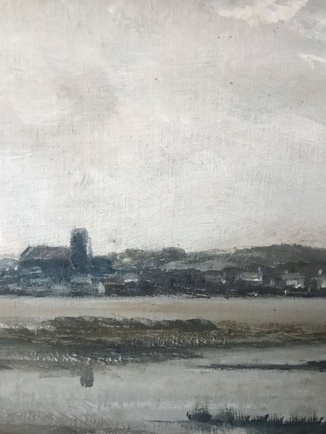 Oil painting of Salthouse, Norfolk by Arthur Pank