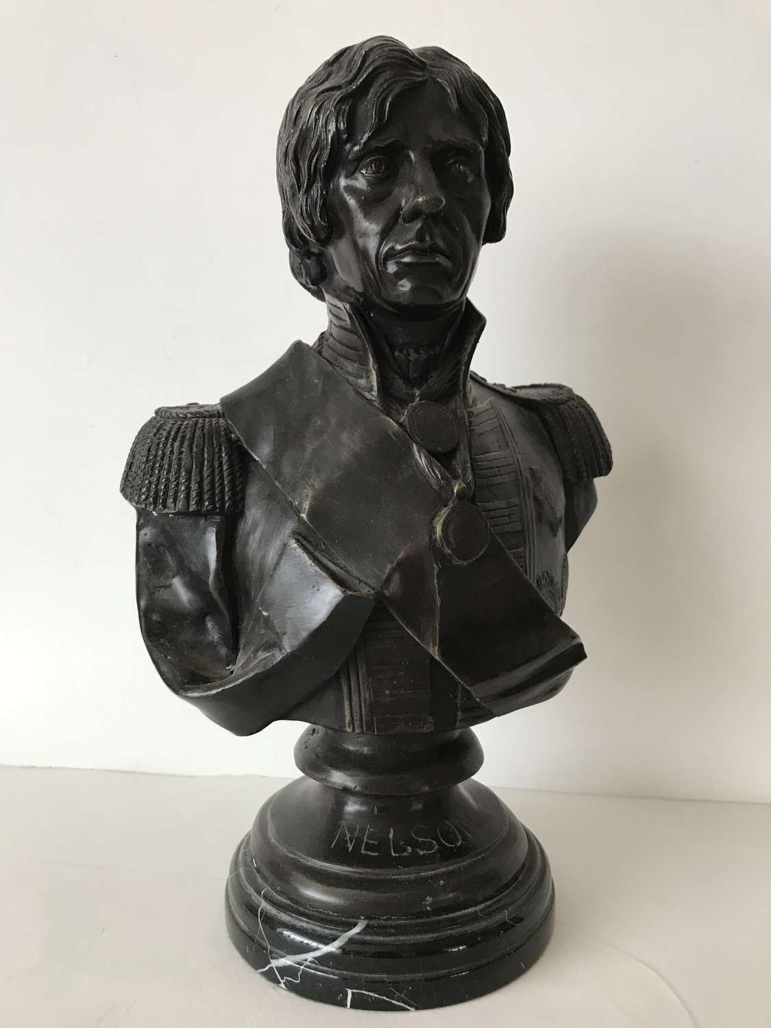 Bronze bust of Lord Nelson