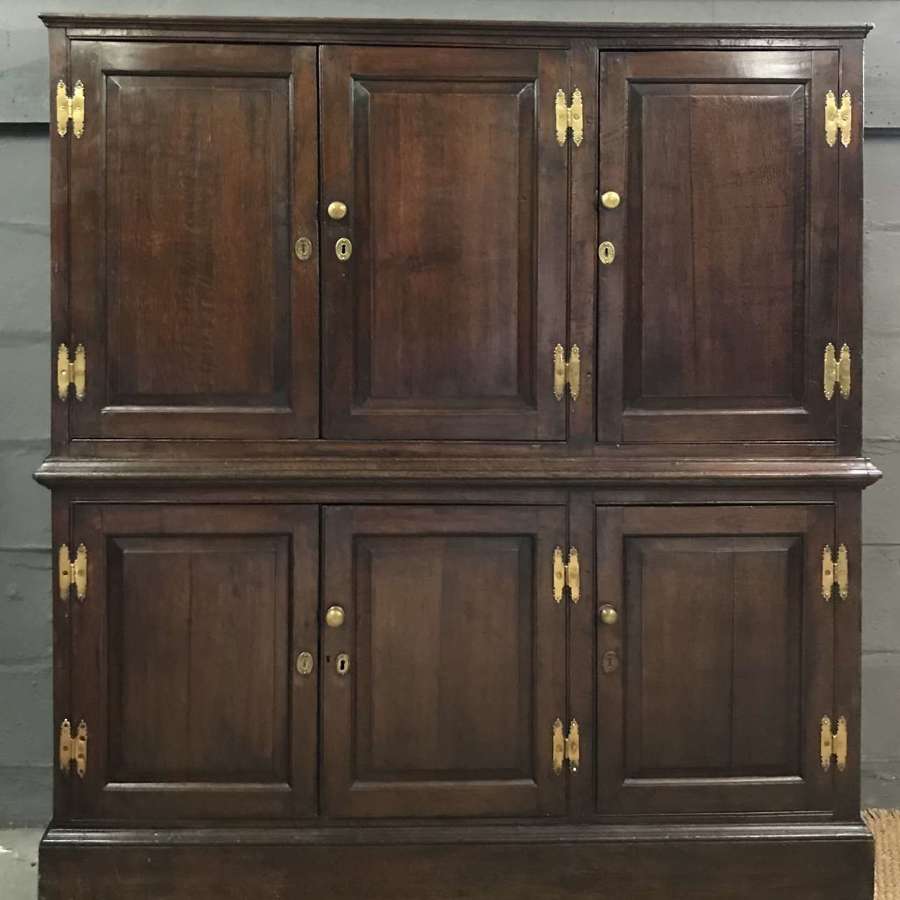 Rare Georgian oak housekeeper’s cupboard