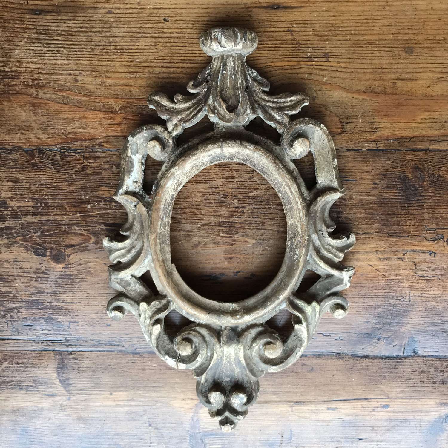 18th century carved Florentine mirror frame.