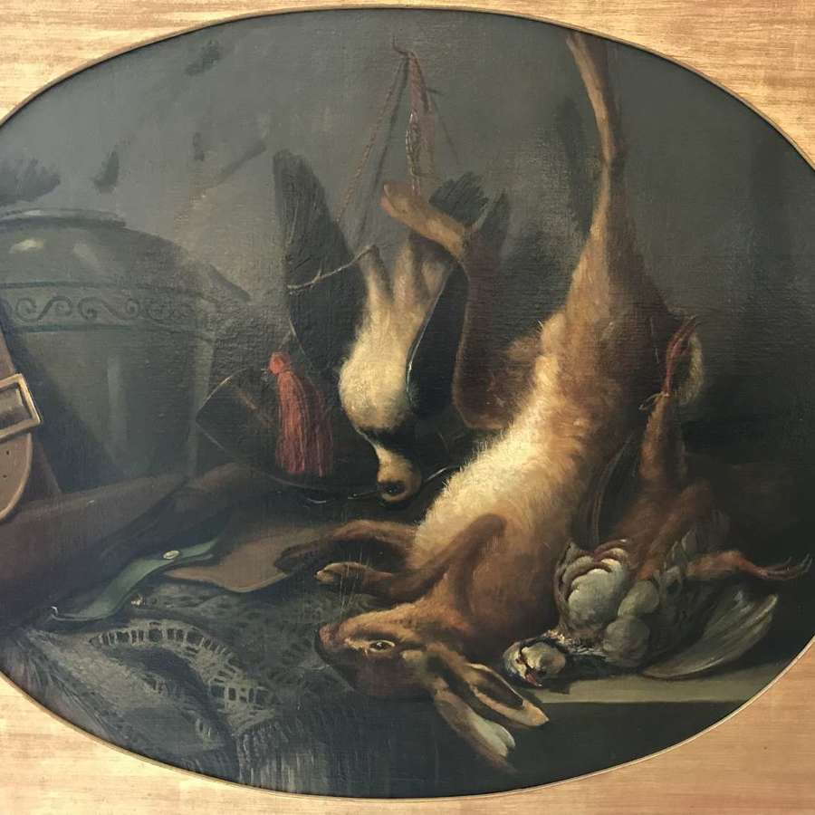 Large oil painting of dead Game