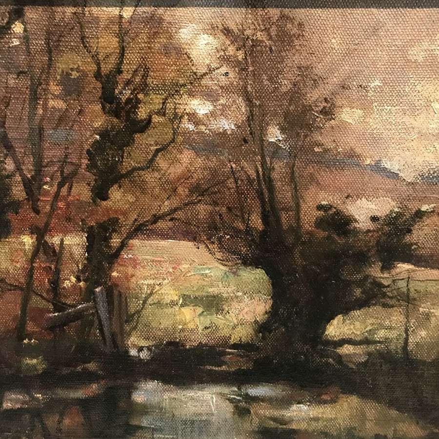 Autumn landscape. Oil on canvas. William Miller Frazier RSA